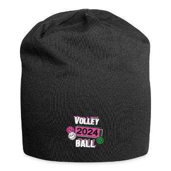 Volleyball 2024 Volleyballerin Volleyballspielerin - Jersey-Beanie - Schwarz - Vorne
