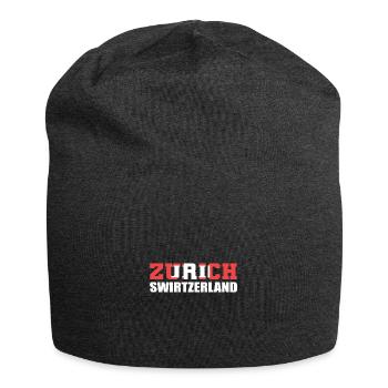 Schweiz Zürich - Jersey-Beanie - Anthrazit - Vorne