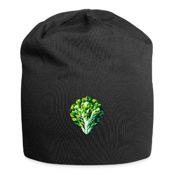 Abstract Geometric Lettuce - Color Design - Jersey Beanie - black - Front