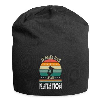 I Can't I Have Swimming - Schwimmer Geschenkidee - Jersey-Beanie - Schwarz - Vorne