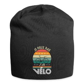 I Can't I Have Bike - Fahrrad-Geschenkidee - Jersey-Beanie - Schwarz - Vorne