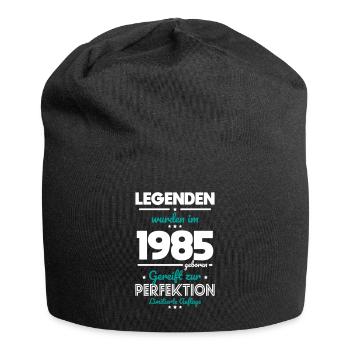 40. Geburtstag - Legenden wurden im 1985 - Jersey-Beanie - Schwarz - Vorne