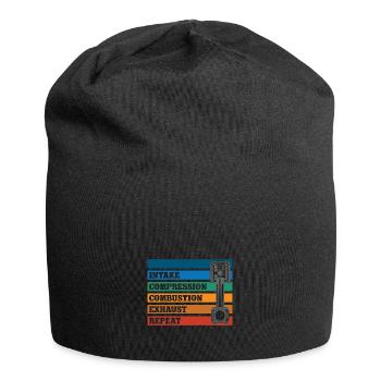 KFZ Mechaniker Mechatroniker Auto Tuner Tuning - Jersey-Beanie - Schwarz - Vorne