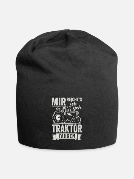 Mir reichts ich geh Traktor fahren Bauer Landwirt - Jersey-Beanie - Schwarz