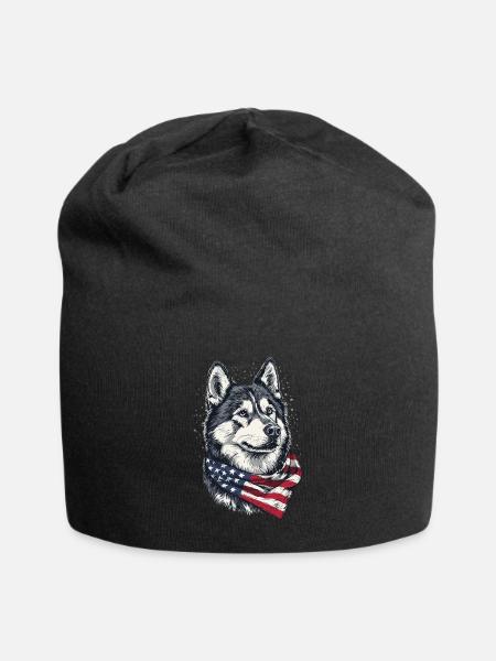 Alaskan Malamute - Jersey-Beanie - Schwarz