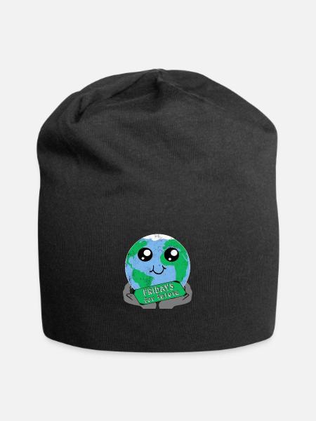 Fridays For Future Stop Klima Co2 Protest Geschenk - Jersey-Beanie - Schwarz