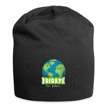 Fridays For Future Stop Climate Co2 Protest Gift - Jersey Beanie - black - Front