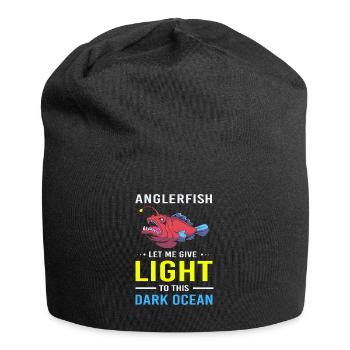 Anglerfisch - Jersey-Beanie - Schwarz - Vorne