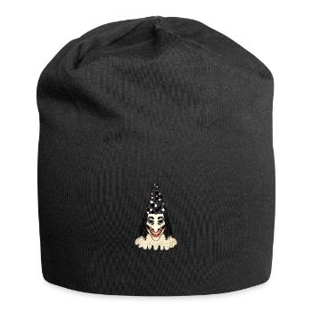 Blätzlibajass Mask Fasnacht Morgenstreich Basel - Jersey Beanie - black - Front