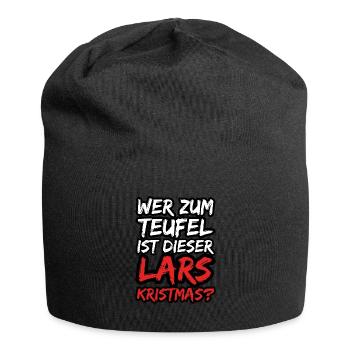 Lars Kristmas - Jersey-Beanie - Schwarz - Vorne