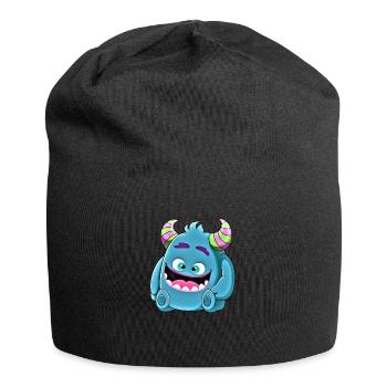 Little cute funny monster No.8 - Jersey Beanie - black - Front