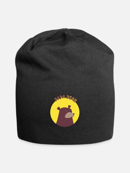 Papa Ours - Bonnet en jersey - noir