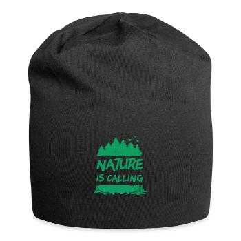 Nature is Calling - Jersey Beanie - black - Front