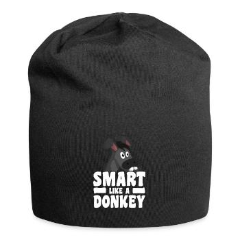 Smart like a donkey - Jersey Beanie - black - Front
