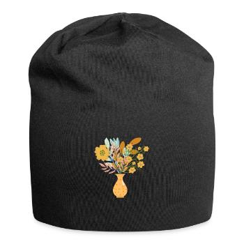 Vase à fleurs astucieux - Bonnet en jersey - noir - Devant