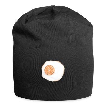 Orange Egg - Jersey Beanie - black - Front