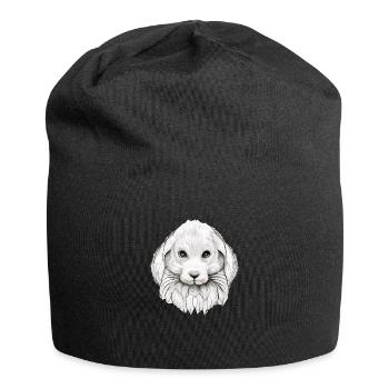 Rabbit in Comic Style - Jersey Beanie - black - Front