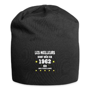 Anniversaire 60 ans - Bonnet en jersey - noir - Devant