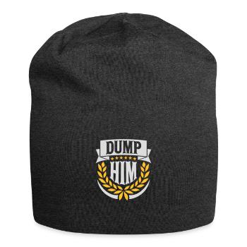 dump him Zitat Logo - Jersey-Beanie - Anthrazit - Vorne