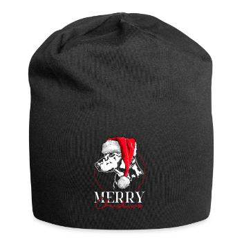 ALPINE BADGER HOUND Chien de Noël Wilsigns - Bonnet en jersey - noir - Devant