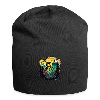 Mountainbike BMX MTB Fahrrad Street Trial Outdoor - Jersey-Beanie - Schwarz - Vorne