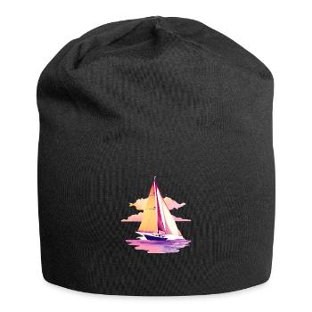 Sailing Sailing Sailing Sailing Sailboat - Jersey Beanie - black - Front