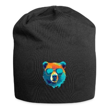 Bill der bär mit der Brille - Jersey-Beanie - Schwarz - Vorne