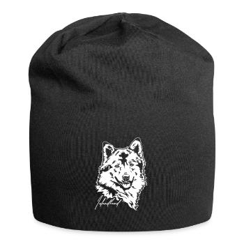 Icelandic Dog Portrait Dogs Dog Wilsigns - Jersey Beanie - black - Front
