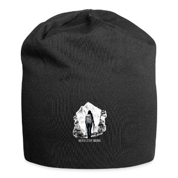 Never Stop Hiking (Himalaya Woman Edition) - Jersey-Beanie - Schwarz - Vorne