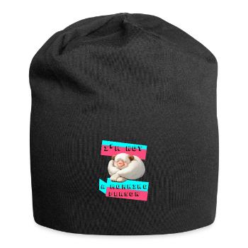 Je ne suis pas le matin - Bonnet en jersey - noir - Devant