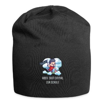 SCHULKIND 2024 Einschulung Erster Schultag - Jersey-Beanie - Schwarz - Vorne