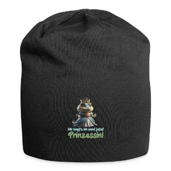 Kroko Prinzessin 01 - Jersey-Beanie - Schwarz - Vorne