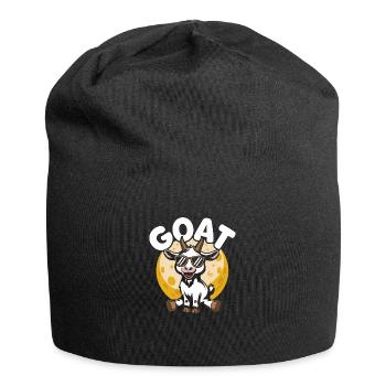 Ich bin die ZIEGE - Jersey-Beanie - Schwarz - Vorne