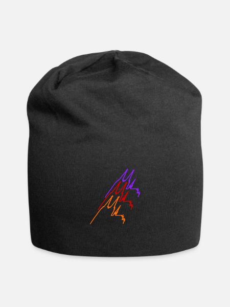 Kölner Dom-Kette - dreifarbig 2 - Jersey-Beanie - Schwarz