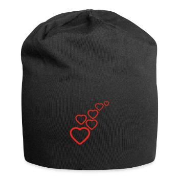 cœur - Bonnet en jersey - noir - Devant