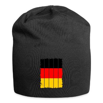 Germany Flag German Flag Used Look Home - Jersey Beanie - black - Front