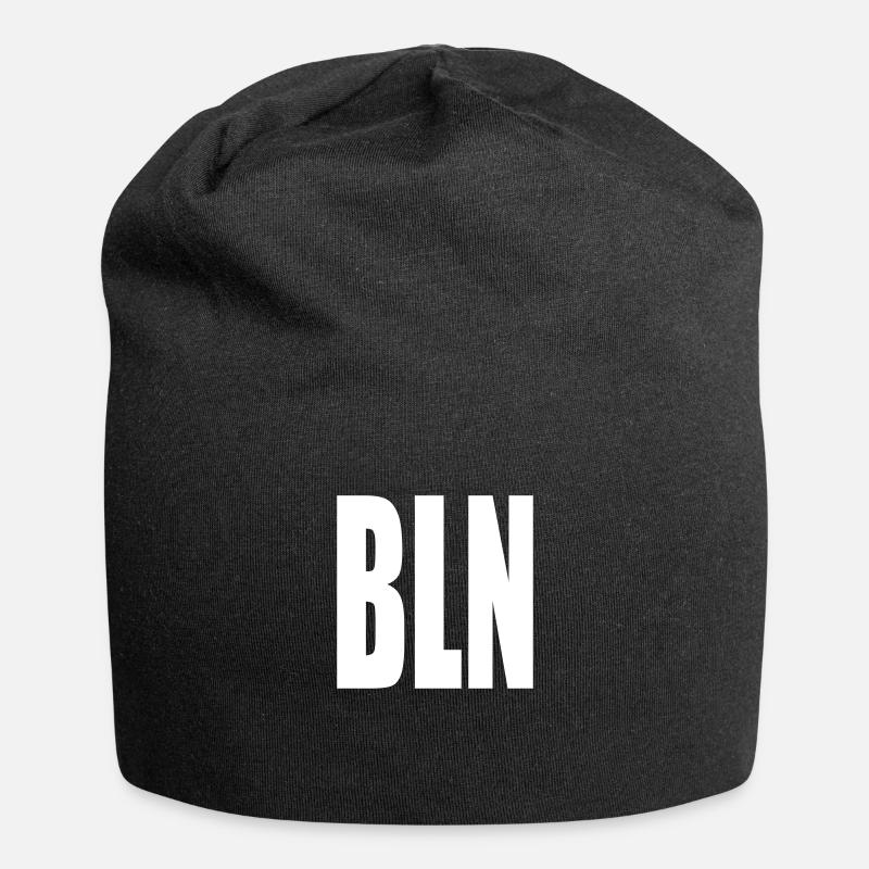 BLN - Jersey-Beanie - Schwarz