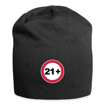 21e anniversaire 21+ - Bonnet en jersey - noir - Devant