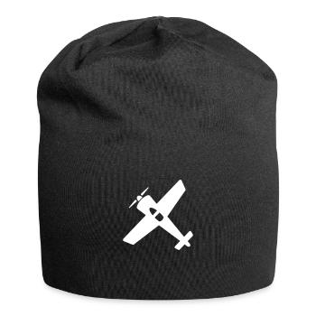 Airplane gift model airplane - Jersey Beanie - black - Front
