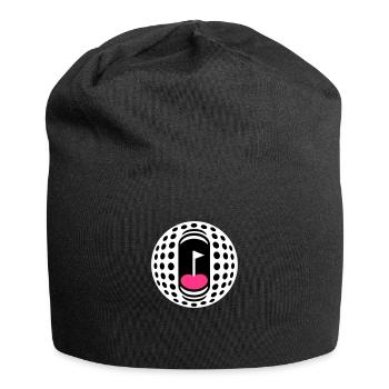 Golfball-Süchtigen - Jersey-Beanie - Schwarz - Vorne