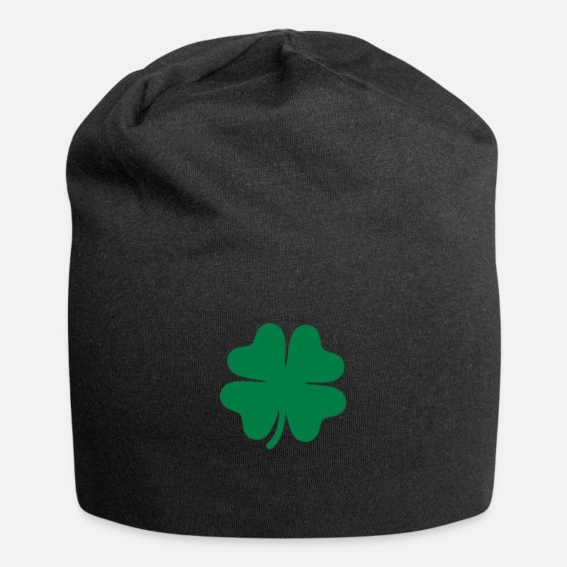 Shamrock - Bonnet en jersey - noir