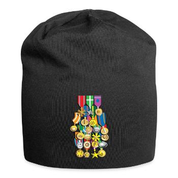 Medailles - Bonnet en jersey - noir - Devant