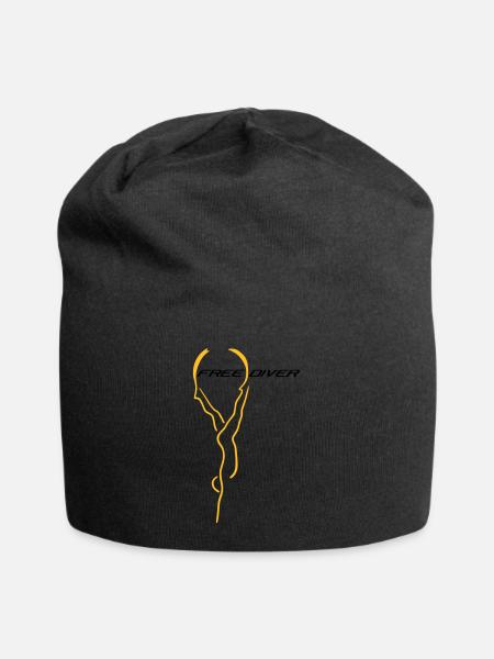 Freediver Apnoe - Jersey-Beanie - Schwarz