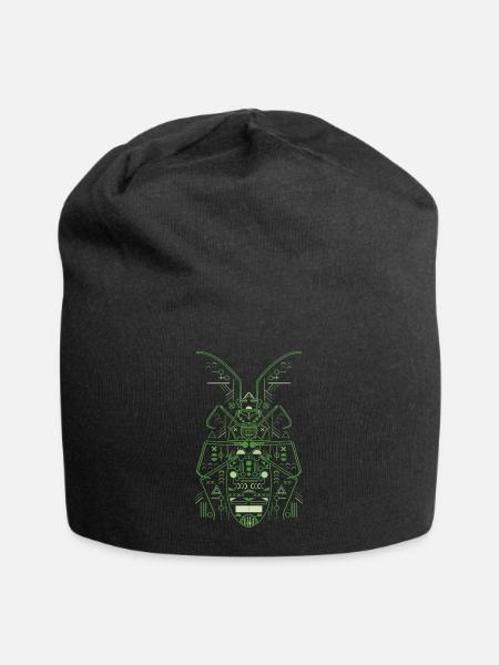 Fehler - Jersey-Beanie - Schwarz