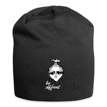 be different / einfach mal ich sein - Jersey-Beanie - Schwarz - Vorne