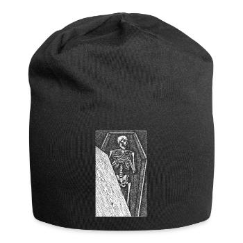 Death bed Stipple - Jersey Beanie - black - Front
