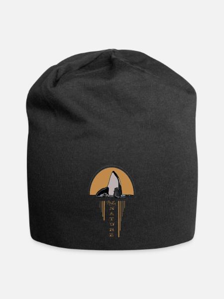 Mother nature whale environment orca sea - Jersey Beanie - black