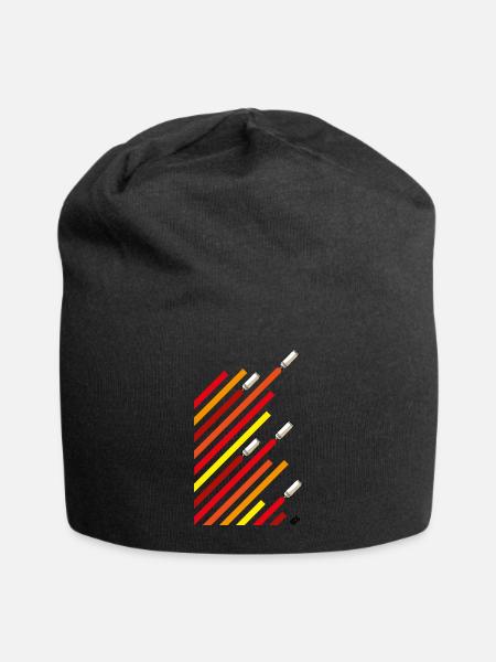 Cans and stripes - Jersey-Beanie - Schwarz