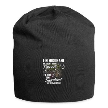 Blasmusik Musikant Geschenk · Pausen - Jersey-Beanie - Schwarz - Vorne