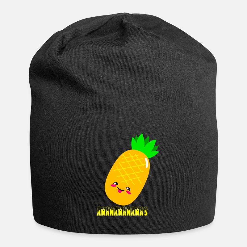 Ananananas - Bonnet en jersey - noir